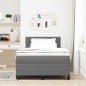 vidaXL Letto con Box Spring e Materasso Grigio 120x200 cm Tessuto in Corduroy