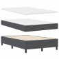 vidaXL Letto con Rete e Materasso Grigio Scuro 120x200 cm Tessuto in Corduroy