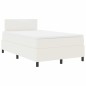 vidaXL Letto a Molle con Materasso Panna 120x200 cm Tessuto Corduroy