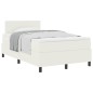 vidaXL Letto a Molle con Materasso Panna 120x200 cm Tessuto Corduroy