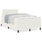 vidaXL Letto a Molle con Materasso Panna 120x200 cm Tessuto Corduroy