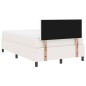 vidaXL Letto a Molle con Materasso Panna 120x200 cm Tessuto Corduroy