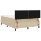 vidaXL Letto a Molle con Materasso Verde Chiaro Grigio 140x200 cm Tessuto Corduroy