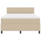 vidaXL Letto con Box Spring e Materasso Verde Chiaro Grigio 140x200 cm Tessuto di Corda vidaXL Letto con Box Spring e Materasso Verde Chiaro Grigio 140x200 cm Tessuto di Corda