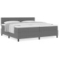 vidaXL Letto a Molle con Materasso Grigio 200x200 cm in Corduroy vidaXL Letto a Molle con Materasso Grigio 200x200 cm in Corduroy