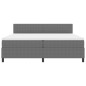 vidaXL Letto a Molle con Materasso Grigio 200x200 cm in Corduroy vidaXL Letto a Molle con Materasso Grigio 200x200 cm in Corduroy