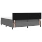 vidaXL Letto a Molle con Materasso Grigio 200x200 cm in Corduroy vidaXL Letto a Molle con Materasso Grigio 200x200 cm in Corduroy
