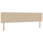 vidaXL Letto con box spring con materasso beige 200x200 cm tessuto in corduroy