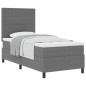 vidaXL Letto a Molle con Materasso Grigio Chiaro 80x200 cm Tessuto di Corduroy vidaXL Letto a Molle con Materasso Grigio Chiaro 80x200 cm Tessuto di Corduroy