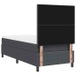 vidaXL Letto con Base a Molle e Materasso Grigio Scuro 80x200 cm in Tessuto a Coste vidaXL Letto con Base a Molle e Materasso Grigio Scuro 80x200 cm in Tessuto a Coste