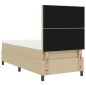 vidaXL Letto Box Spring e Materasso Beige 90x200 cm Tessuto Corduroy vidaXL Letto Box Spring e Materasso Beige 90x200 cm Tessuto Corduroy