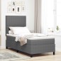 vidaXL Letto a molle con materasso grigio 100x200 cm tessuto corduroy vidaXL Letto a molle con materasso grigio 100x200 cm tessuto corduroy
