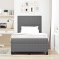 vidaXL Letto con Box Spring e Materasso Grigio Chiaro 120x200 cm Tessuto in corduroy