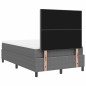 vidaXL Letto con Box Spring e Materasso Grigio Chiaro 120x200 cm Tessuto in corduroy