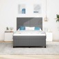 vidaXL Letto con Sommier e Materasso Grigio Chiaro 140x200 cm Tessuto in corduroy vidaXL Letto con Sommier e Materasso Grigio Chiaro 140x200 cm Tessuto in corduroy