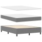 vidaXL Letto con Sommier e Materasso Grigio Chiaro 140x200 cm Tessuto in corduroy vidaXL Letto con Sommier e Materasso Grigio Chiaro 140x200 cm Tessuto in corduroy