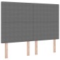 vidaXL Letto con Sommier e Materasso Grigio Chiaro 140x200 cm Tessuto in corduroy vidaXL Letto con Sommier e Materasso Grigio Chiaro 140x200 cm Tessuto in corduroy