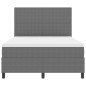 vidaXL Letto con Sommier e Materasso Grigio Chiaro 140x200 cm Tessuto in corduroy vidaXL Letto con Sommier e Materasso Grigio Chiaro 140x200 cm Tessuto in corduroy