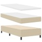 vidaXL Letto con Box Spring, Materasso & Luce LED Verde Grigio Singolo, Tessuto in Corduroy vidaXL Letto con Box Spring, Materasso & Luce LED Verde Grigio Singolo, Tessuto in Corduroy