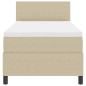 vidaXL Letto con Box Spring, Materasso & Luce LED Verde Grigio Singolo, Tessuto in Corduroy vidaXL Letto con Box Spring, Materasso & Luce LED Verde Grigio Singolo, Tessuto in Corduroy