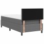 vidaXL Letto a Molle con Materasso & Luce LED Grigio 90x200 cm Tessuto di Velluto a Corda vidaXL Letto a Molle con Materasso & Luce LED Grigio 90x200 cm Tessuto di Velluto a Corda