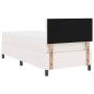 vidaXL Letto Box Spring con Materasso e LED Crema 100x200 cm in Tessuto Corduroy vidaXL Letto Box Spring con Materasso e LED Crema 100x200 cm in Tessuto Corduroy
