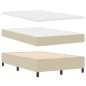 vidaXL Letto con Box Spring con Materasso & Luce LED Verde Grigio 120x200 cm Tessuto in Velluto