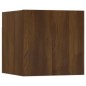Set Mobili Porta TV 3 pz Rovere Marrone in Legno Multistrato Set Mobili Porta TV 3 pz Rovere Marrone in Legno Multistrato