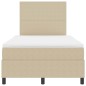 vidaXL Letto con Box Spring con Materasso & Luce LED Verde Grigio 120x200 cm Tessuto a Coste vidaXL Letto con Box Spring con Materasso & Luce LED Verde Grigio 120x200 cm Tessuto a Coste