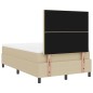 vidaXL Letto con Box Spring con Materasso & Luce LED Verde Grigio 120x200 cm Tessuto a Coste vidaXL Letto con Box Spring con Materasso & Luce LED Verde Grigio 120x200 cm Tessuto a Coste