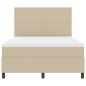 vidaXL Letto a Molle con Materasso & Luce LED Verde Grigio 140x200 cm Tessuto in Velluto a Righe vidaXL Letto a Molle con Materasso & Luce LED Verde Grigio 140x200 cm Tessuto in Velluto a Righe