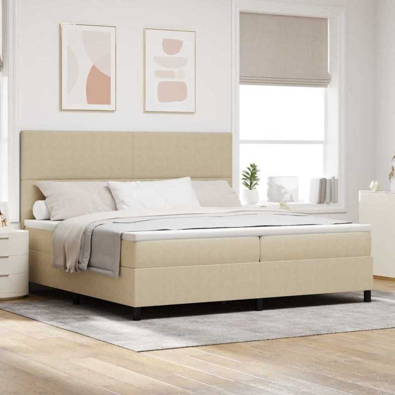 vidaXL Letto Box Spring con Materasso e Luce LED Verde Grigio 200x200 cm Tessuto in Velluto vidaXL Letto Box Spring con Materasso e Luce LED Verde Grigio 200x200 cm Tessuto in Velluto