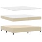 vidaXL Letto Box Spring con Materasso e Luce LED Verde Grigio 200x200 cm Tessuto in Velluto vidaXL Letto Box Spring con Materasso e Luce LED Verde Grigio 200x200 cm Tessuto in Velluto
