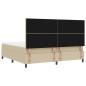 vidaXL Letto Box Spring con Materasso e Luce LED Verde Grigio 200x200 cm Tessuto in Velluto vidaXL Letto Box Spring con Materasso e Luce LED Verde Grigio 200x200 cm Tessuto in Velluto