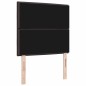 vidaXL Testiera Design Linee Marrone Scuro 80 cm Tessuto