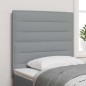 vidaXL Testiera Design Linea Grigio Chiaro 90 cm in Tessuto vidaXL Testiera Design Linea Grigio Chiaro 90 cm in Tessuto