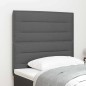 vidaXL Testiera Design Linee Grigio Scuro 90 cm Tessuto vidaXL Testiera Design Linee Grigio Scuro 90 cm Tessuto