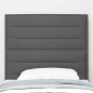 vidaXL Testiera Design Linee Grigio Scuro 90 cm Tessuto vidaXL Testiera Design Linee Grigio Scuro 90 cm Tessuto