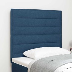 vidaXL Testiera Design Linee Blu 90 cm Tessuto