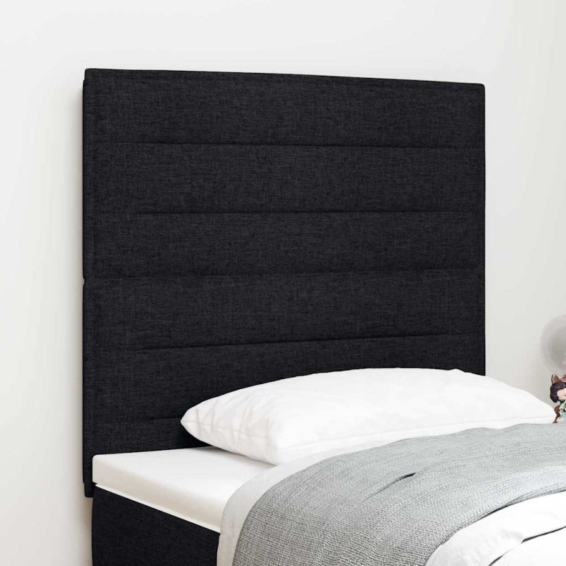 vidaXL Testiera Design Linee Nere 100 cm Tessuto