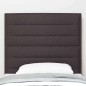 vidaXL Testiera Design Linee Marrone Scuro 100 cm Tessuto vidaXL Testiera Design Linee Marrone Scuro 100 cm Tessuto