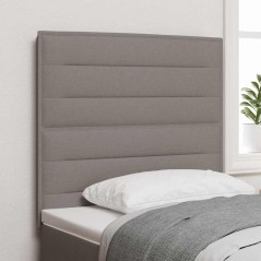 vidaXL Testiera Design Linee Tortora 100 cm Tessuto