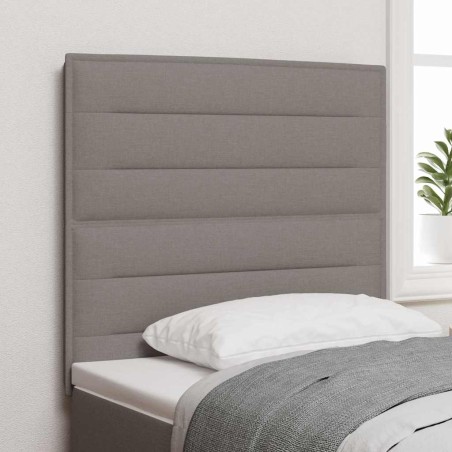 vidaXL Testiera Design Linee Tortora 100 cm Tessuto