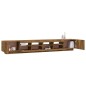 Set Mobili TV 3pz con Luci LED Rovere Fumo in Legno Multistrato Set Mobili TV 3pz con Luci LED Rovere Fumo in Legno Multistrato