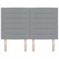 vidaXL Testiera Design Lines Grigio Chiaro 160 cm in Tessuto