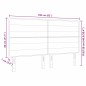 vidaXL Testiera Design Lines Grigio Chiaro 160 cm in Tessuto