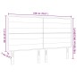 vidaXL Testiera design Lines Marrone scuro 180 cm Tessuto