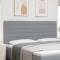 vidaXL Testiera Design Linee Grigio Chiaro 200 cm Tessuto