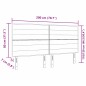 vidaXL Testiera Design Linee Grigio Chiaro 200 cm Tessuto