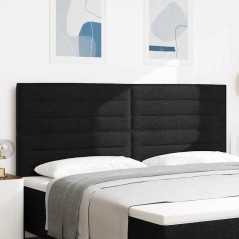 vidaXL Testiera Design Lines Nera 200 cm Tessuto